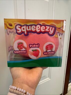 Pink Peach Stress Toy - Squeeezy